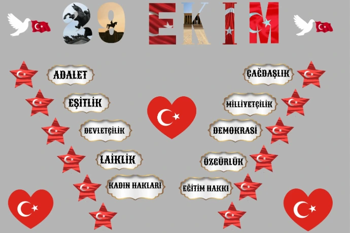 29 ekim cumhuriyet bayramı panosu