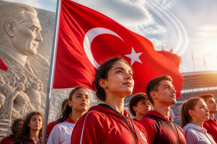 19 Mayıs Atatürk'ü Anma Gençlik ve Spor Bayramı okul sınıf panosu tasarımı