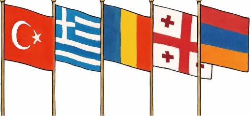 1 mayıs okul panosu için ülke bayrakları materyaalde